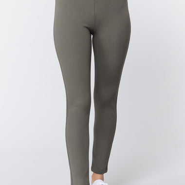 Jaclyn | Waist Band Long Ponte Pants