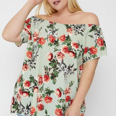 Jess | Floral Print Off The Shoulder Top