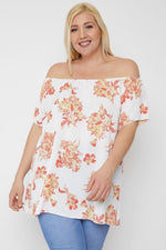 Jess | Floral Print Off The Shoulder Top