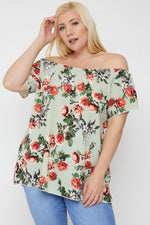 Jess | Floral Print Off The Shoulder Top