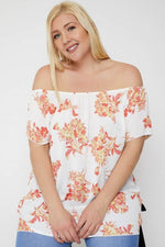 Jess | Floral Print Off The Shoulder Top