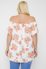 Jess | Floral Print Off The Shoulder Top