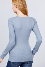 Lili | Long Slv Henley Thermal Top