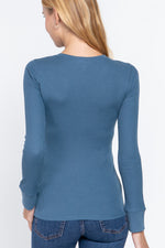 Lili | Long Slv Henley Thermal Top