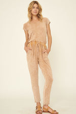 Ellie | Mineral Washed Finish Knit Jumpsuit