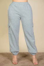 Lara | Plus Size Side Pocket Drawstring Waist Sweatpants