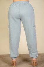 Lara | Plus Size Side Pocket Drawstring Waist Sweatpants