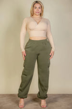 Lara | Plus Size Side Pocket Drawstring Waist Sweatpants