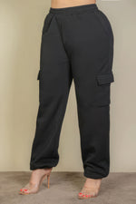 Lara | Plus Size Side Pocket Drawstring Waist Sweatpants