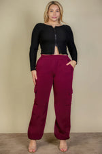 Lara | Plus Size Side Pocket Drawstring Waist Sweatpants