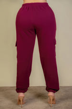 Lara | Plus Size Side Pocket Drawstring Waist Sweatpants